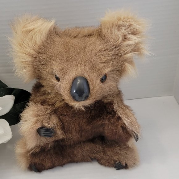 Accents Vintage Big Stuffed Animal Koala Bear Plush Australian Fur
